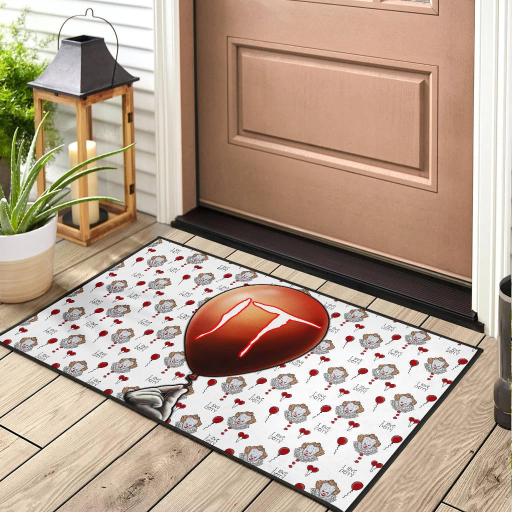 Horror Movie IT Balloon Pennywise Patterns Door Mat Home Decor