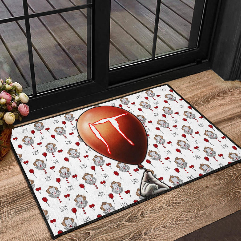 Horror Movie IT Balloon Pennywise Patterns Door Mat Home Decor
