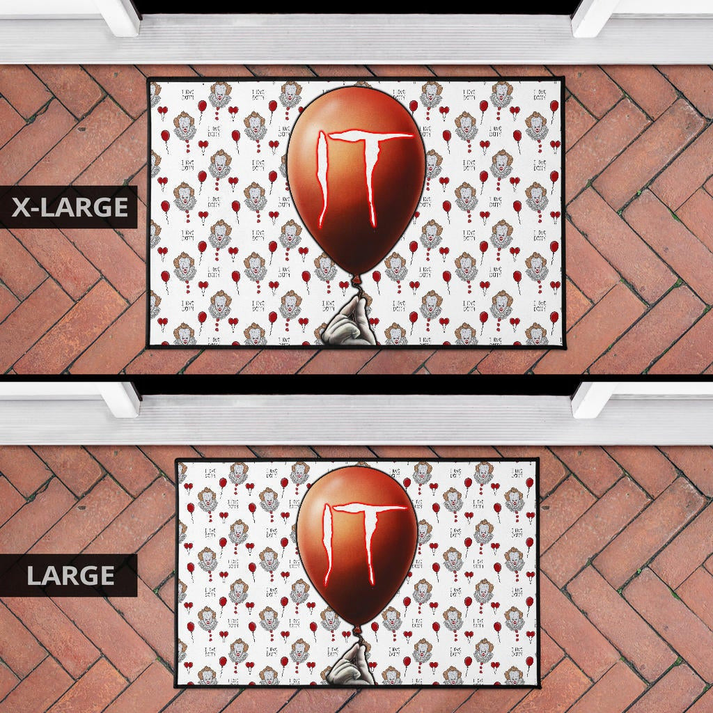 Horror Movie IT Balloon Pennywise Patterns Door Mat Home Decor