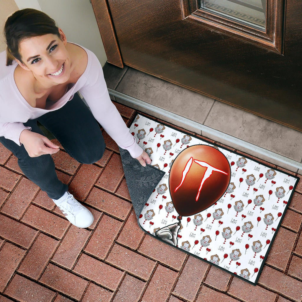 Horror Movie IT Balloon Pennywise Patterns Door Mat Home Decor
