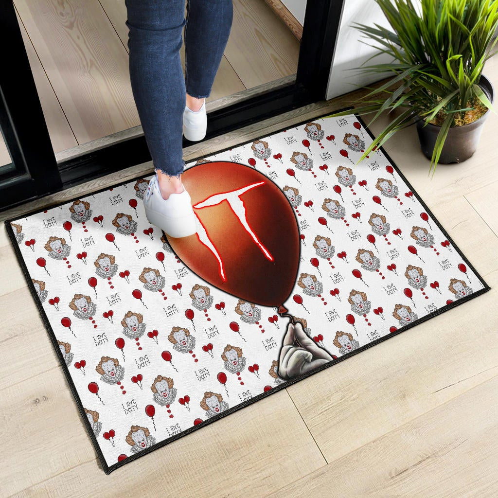 Horror Movie IT Balloon Pennywise Patterns Door Mat Home Decor