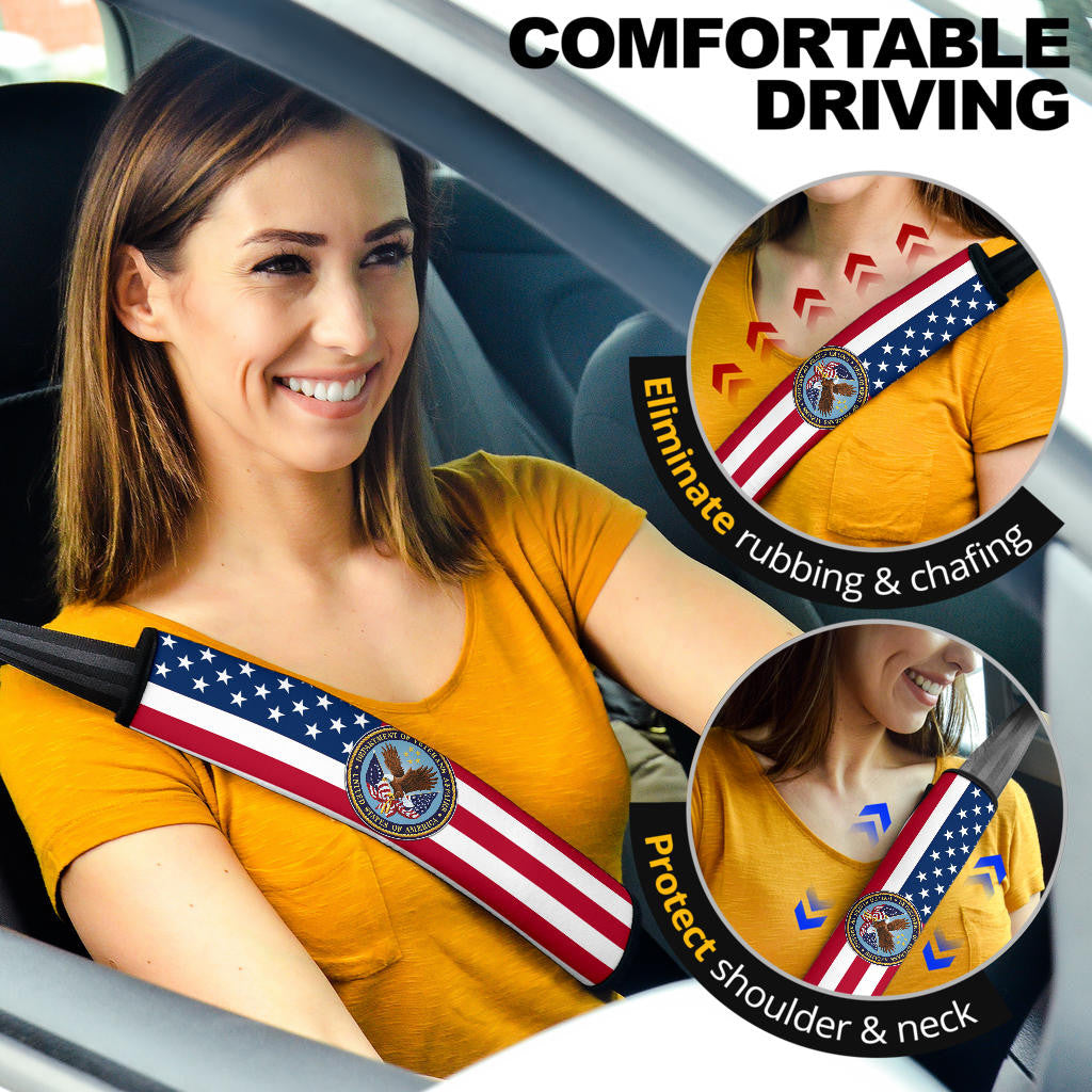 US Independence Day Bald Eagle Veteran Affairs Fourth Of July Seat Belt Covers