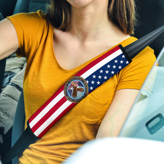 US Independence Day Bald Eagle Veteran Affairs Fourth Of July Seat Belt Covers