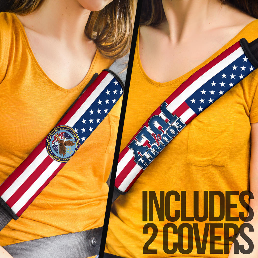 US Independence Day Bald Eagle Veteran Affairs Fourth Of July Seat Belt Covers