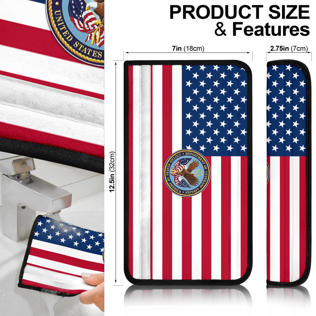 US Independence Day Bald Eagle Veteran Affairs Fourth Of July Seat Belt Covers