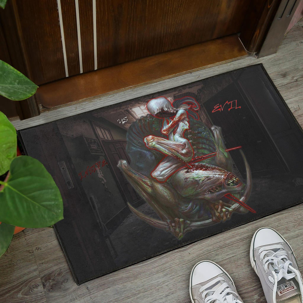 Horror Movie The Evil Within Monster Evil Inside Us Door Mat Home Decor