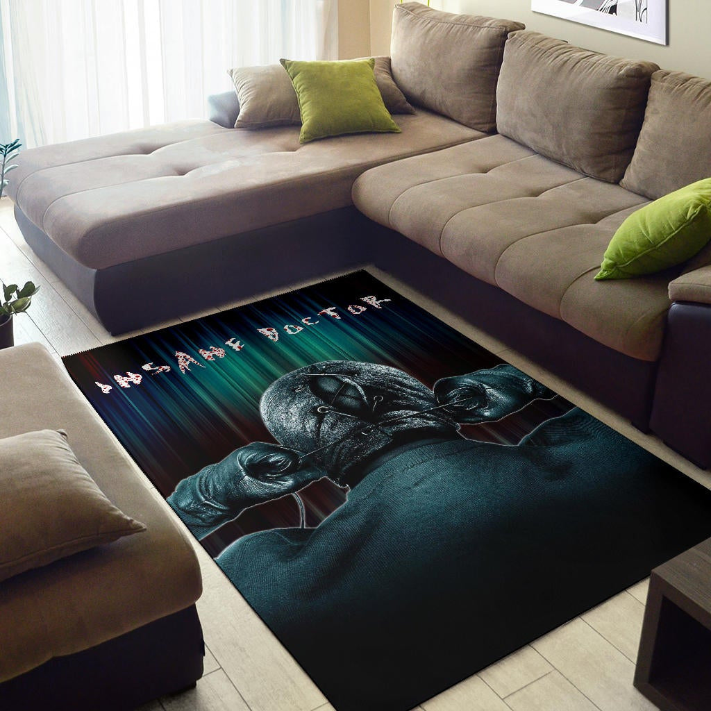 Horror Movie Insane Doctor Ready For Surgery Area Rug Home Decor