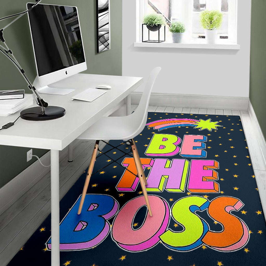 Be The Boss Colorful Star Tiny Patterns Area Rug Home Decor