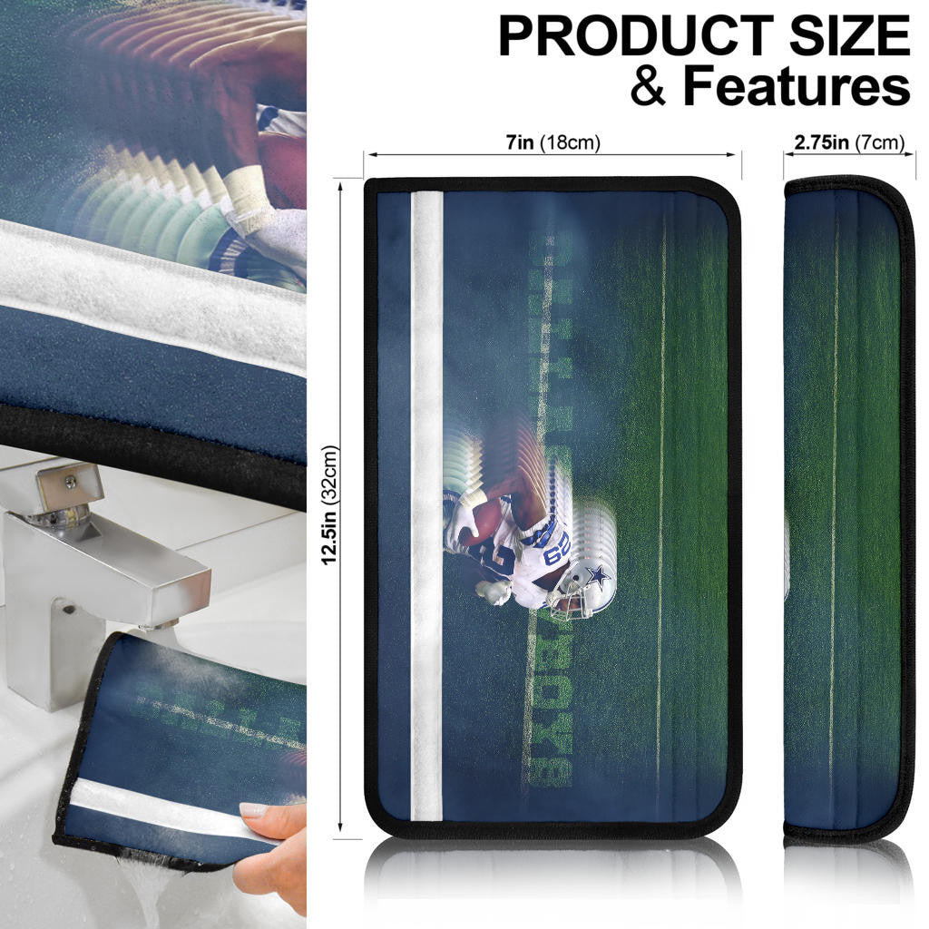 Dallas American Football Cowboy Player 29 Running Lightning Speed Shadow Seat Belt Covers