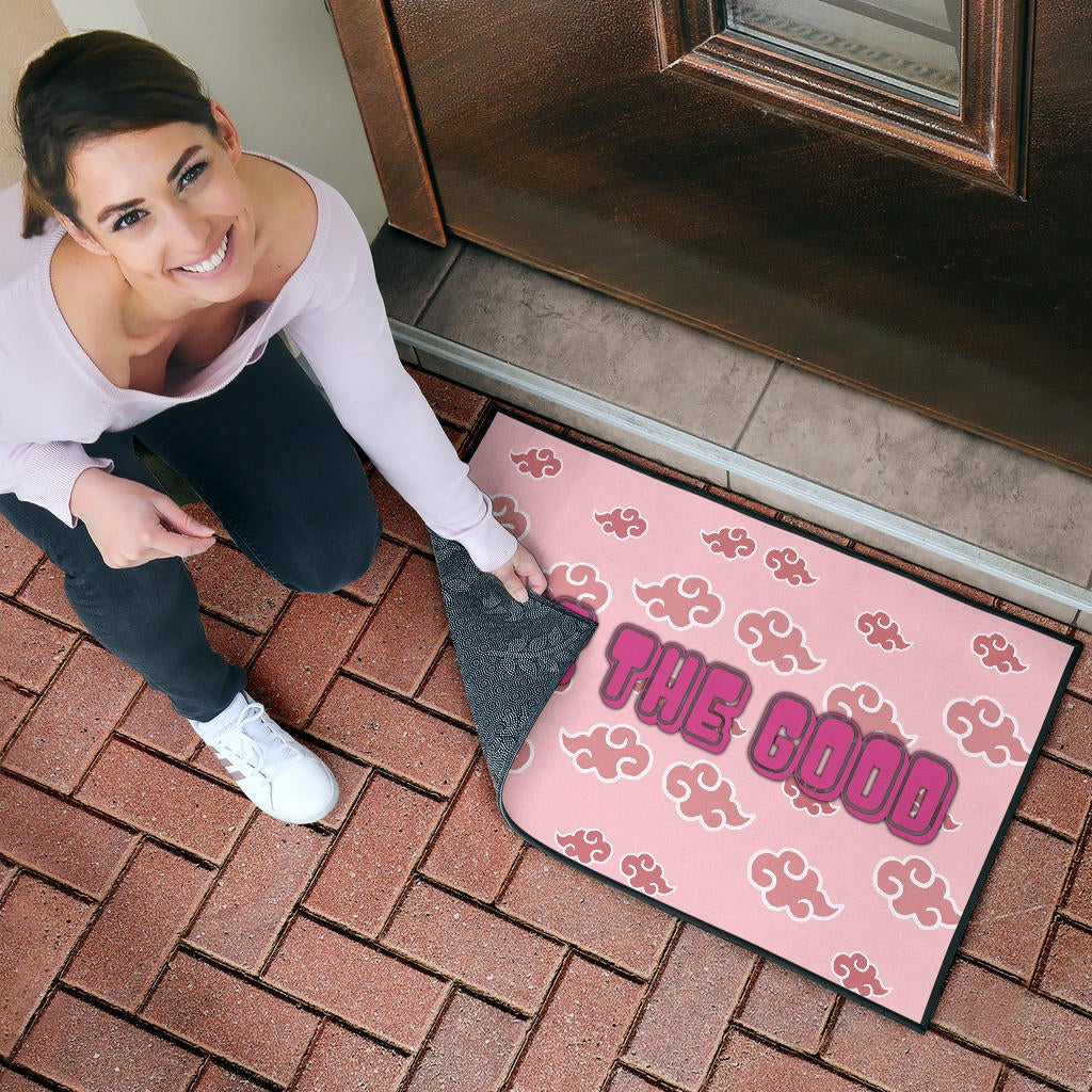 See The Good Akatsuki Pink Cloud Patterns Door Mat Home Decor