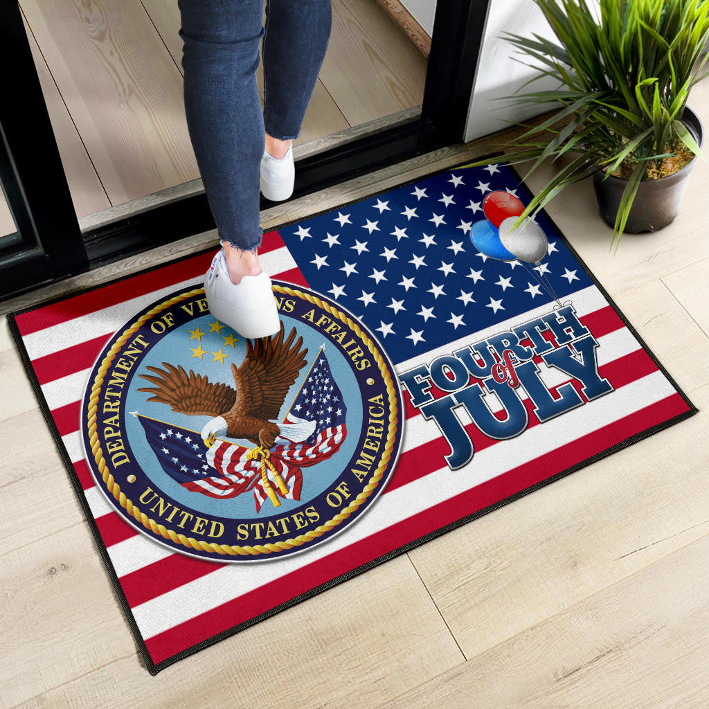 US Independence Day Bald Eagle Veteran Affairs Fourth Of July Door Mat Home Decor