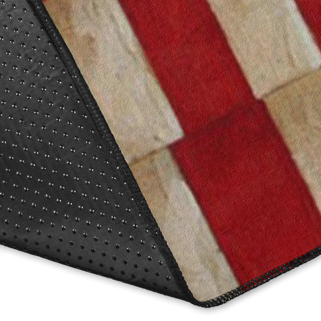 US Independence Day US Army Soldier In Battle Area Rug Home Decor