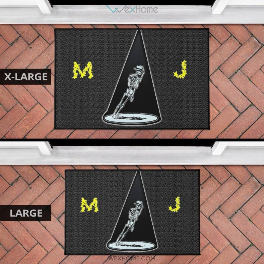 Michael Jackson MJ Skeleton Dancing Door Mat Home Decor