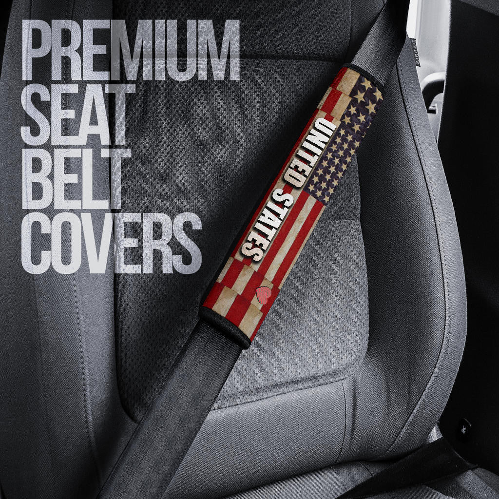 US Independence Day Eagle Flying Love US Independence Day Strength Freedom Seat Belt Covers