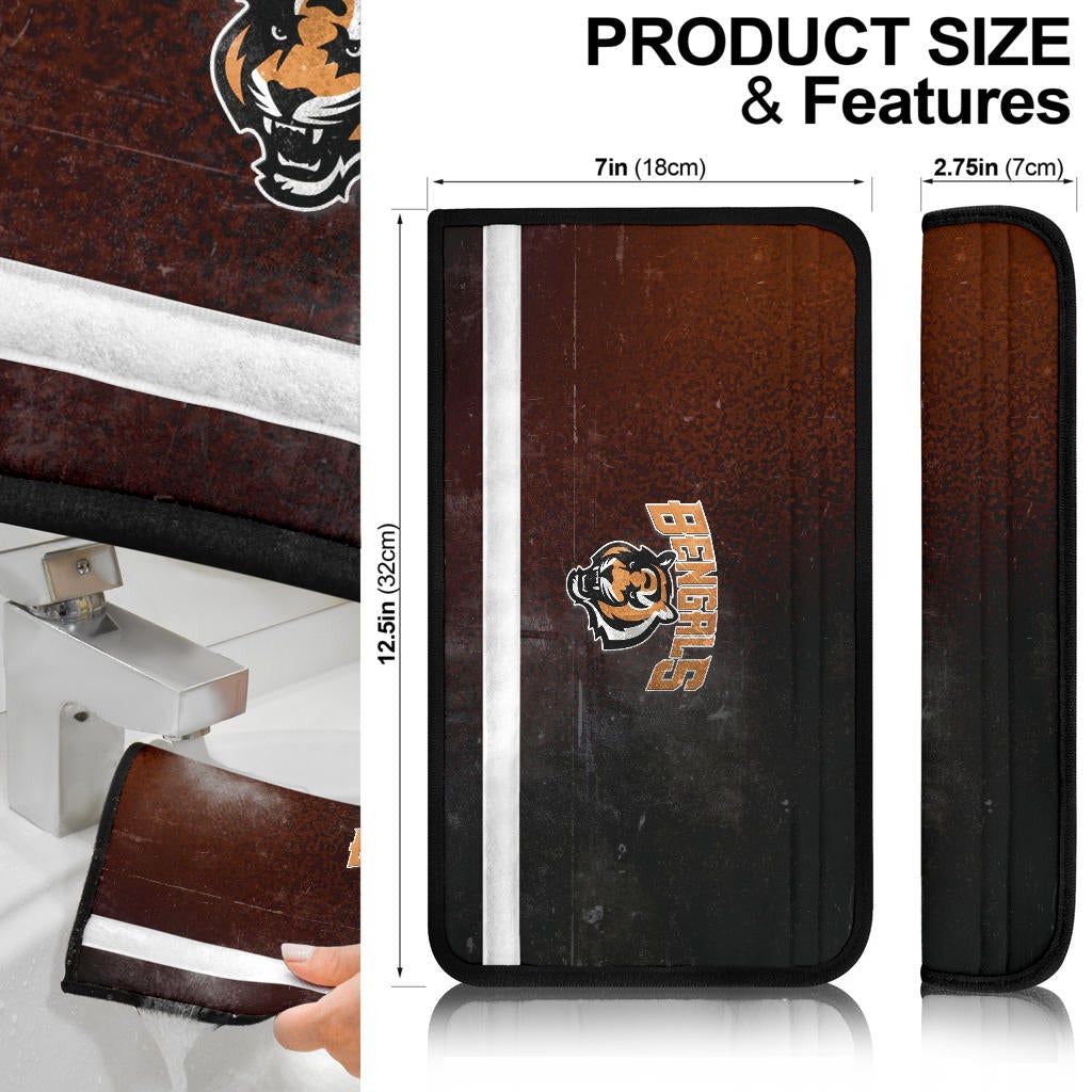 Cincinnati Bengals American Football Bengals Tiger Head Jumping Tiger Underground Seat Belt Covers