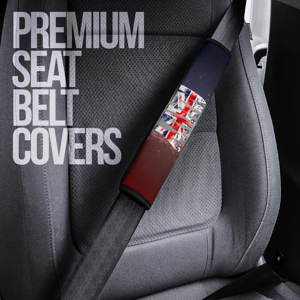 US Independence Day America's Navy On US Flag Eagle Face Seat Belt Covers