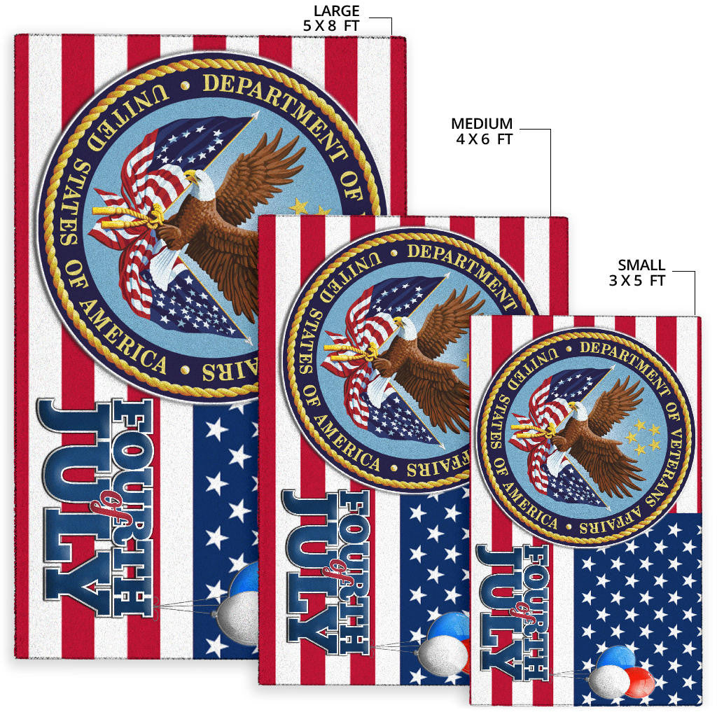 US Independence Day Bald Eagle Veteran Affairs Fourth Of July Area Rug Home Decor