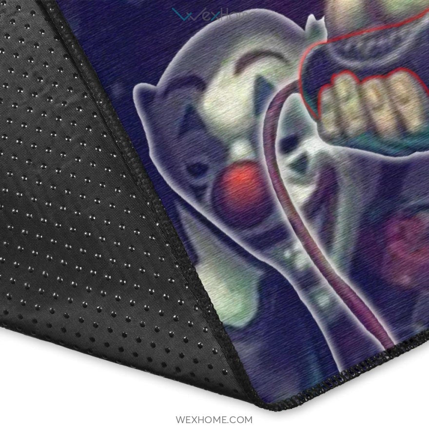 Horror Movie Why So Serious Joker Weapons On Clown Heads Area Rug Home Decor