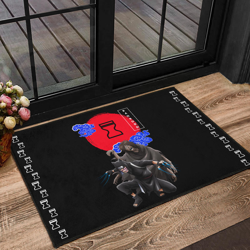 Naruto Anime Kankuro Controling Puppet Sand Village Symbol Door Mat Home Decor