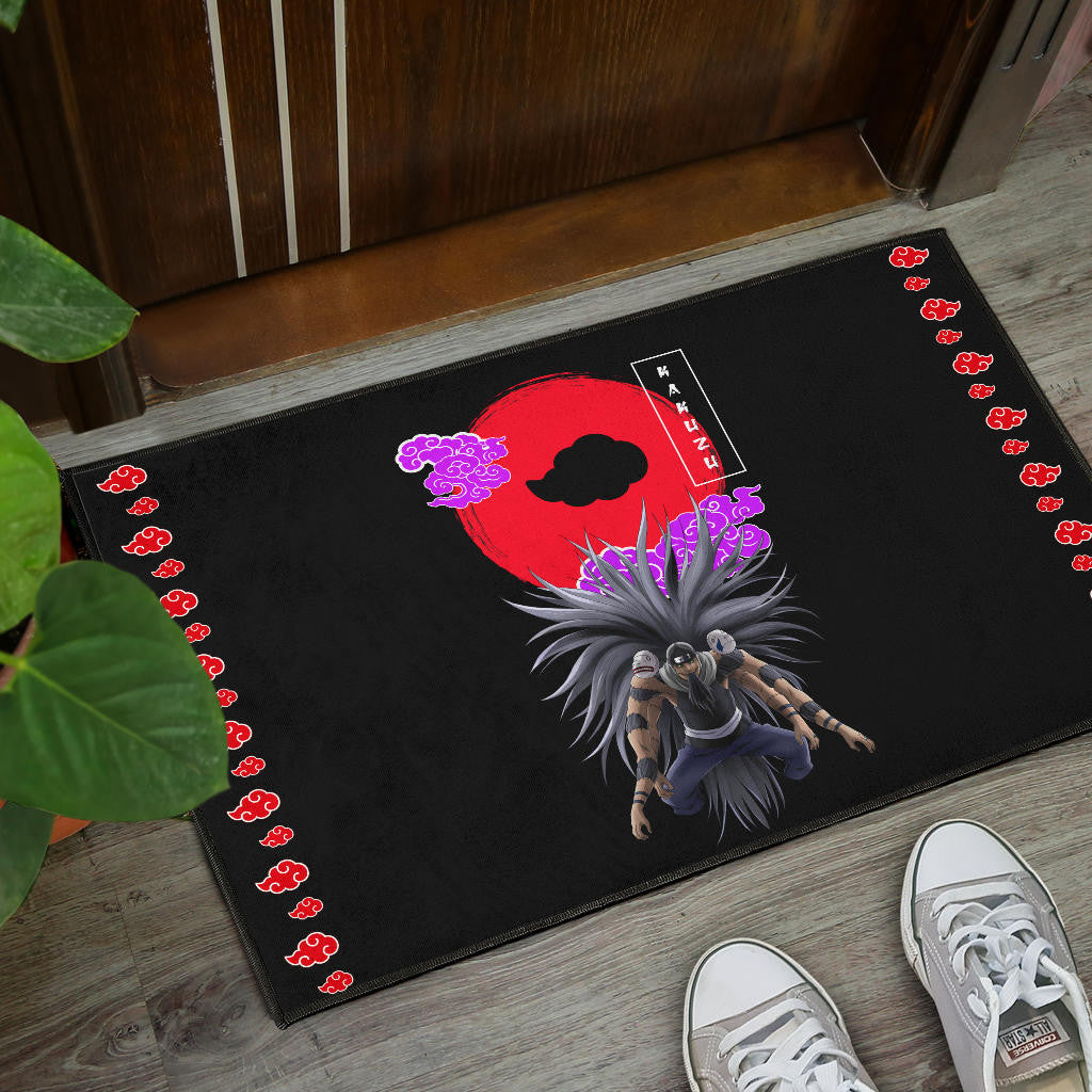 Naruto Anime Kakuzu Power Akatsuki Cloud Symbol Door Mat Home Decor