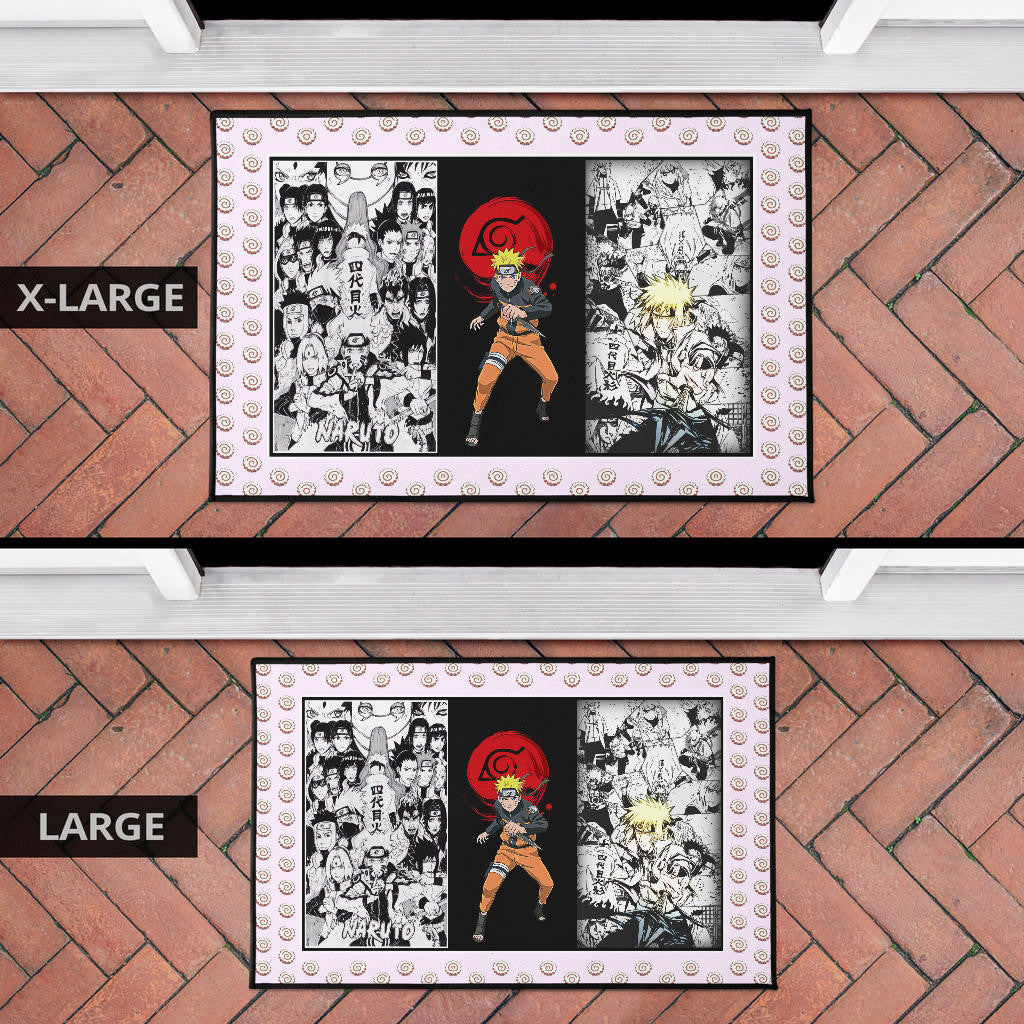 Naruto Anime Naruto Konoha Symbol Manga Artwork Door Mat Home Decor