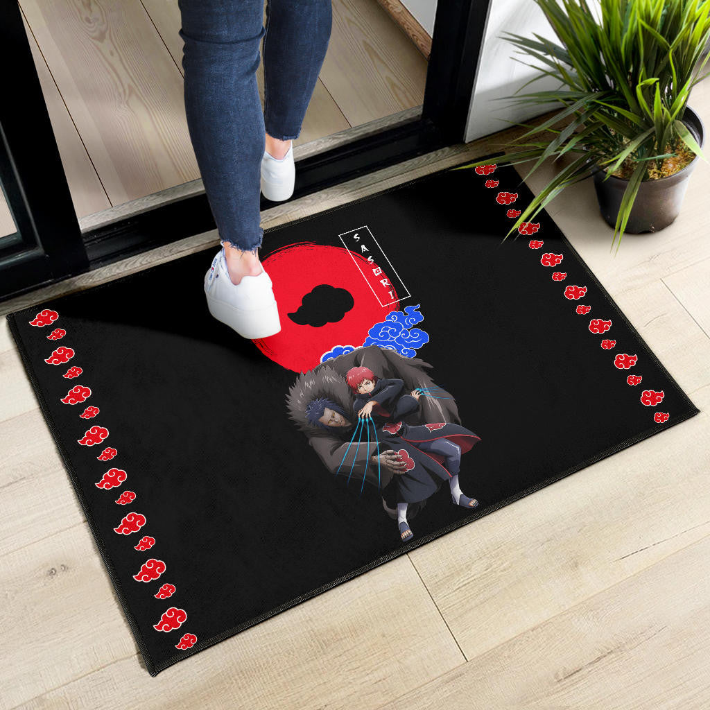 Naruto Anime Sasori Controlling Father Puppet Akatsuki Cloud Door Mat Home Decor