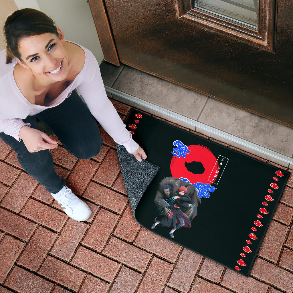 Naruto Anime Sasori Controlling Father Puppet Akatsuki Cloud Door Mat Home Decor