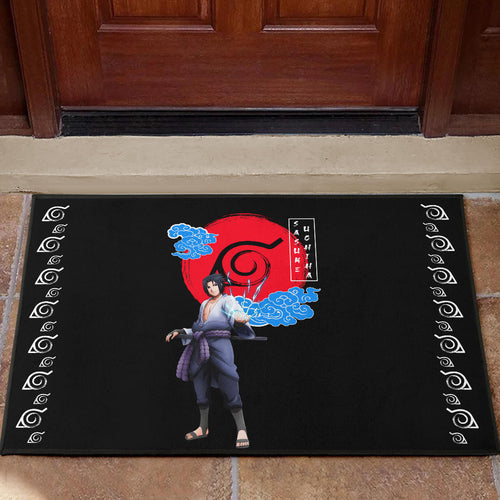 Naruto Anime Sasuke Chidori Power Konoh Symbol Door Mat Home Decor