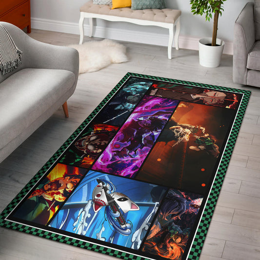 Tanjirou Kamado Area Rug Anime Home Decor Custom For Fans NA030401