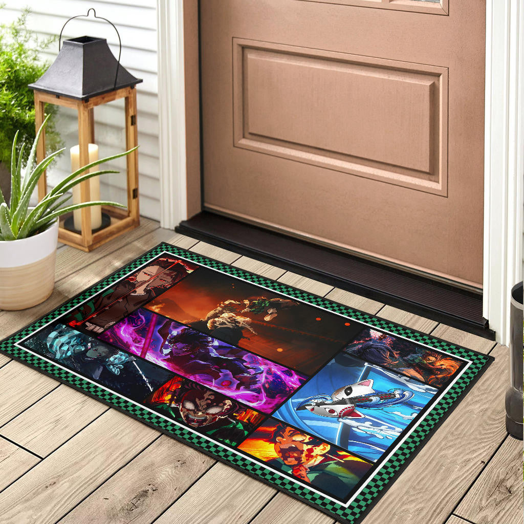 Tanjirou Kamado Door Mat Anime Home Decor Custom For Fans NA030401