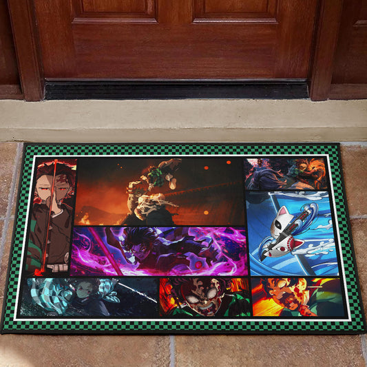 Tanjirou Kamado Door Mat Anime Home Decor Custom For Fans NA030401