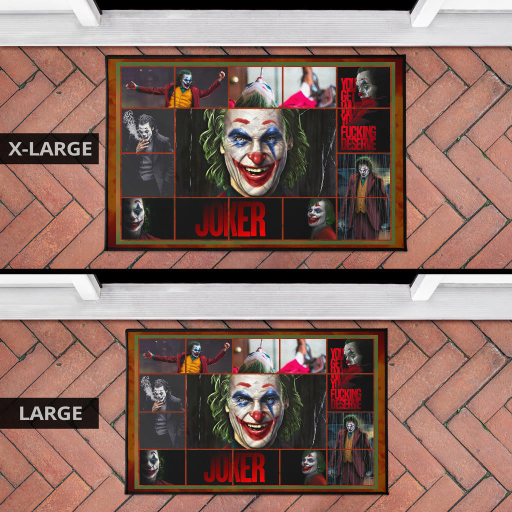 Joker The Clown Door Mat Movie Home Decor Custom For Fans NT030302