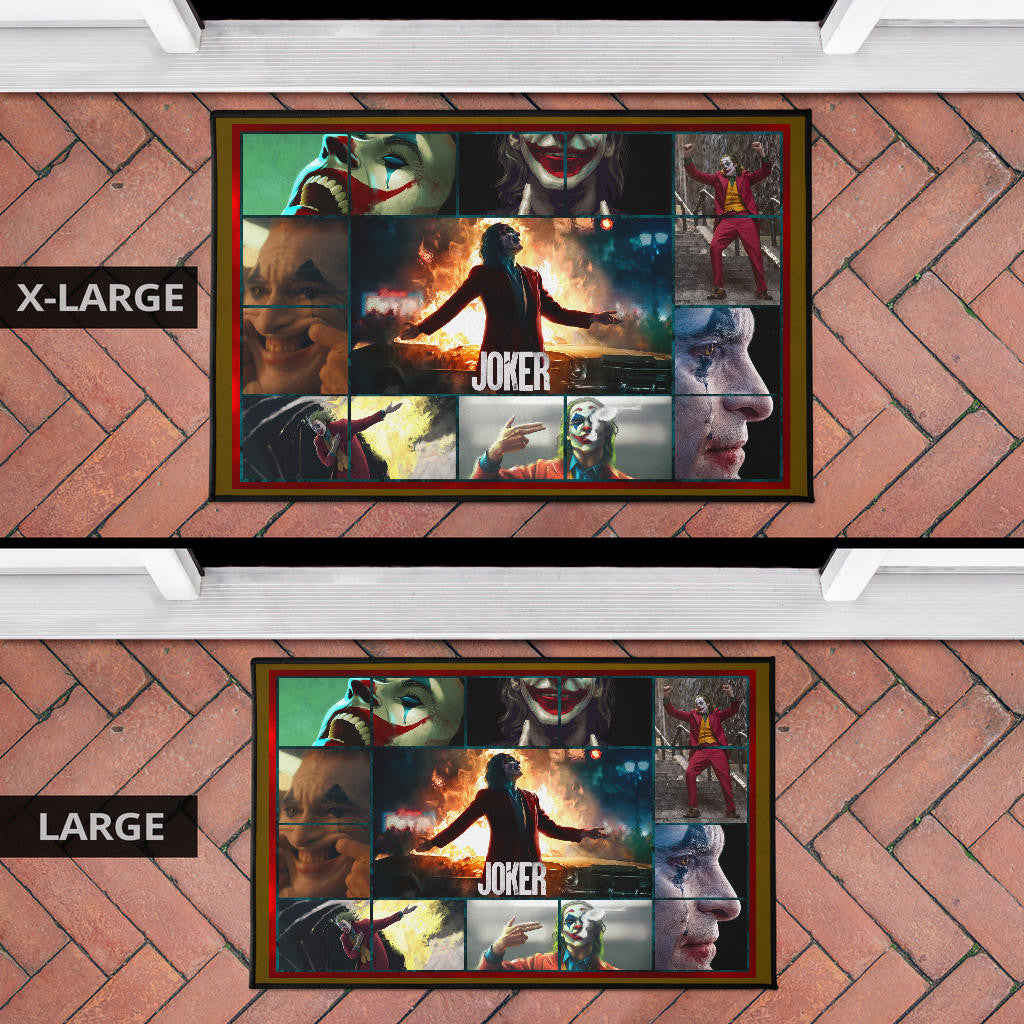 Joker The Clown Door Mat Movie Home Decor Custom For Fans NT030301