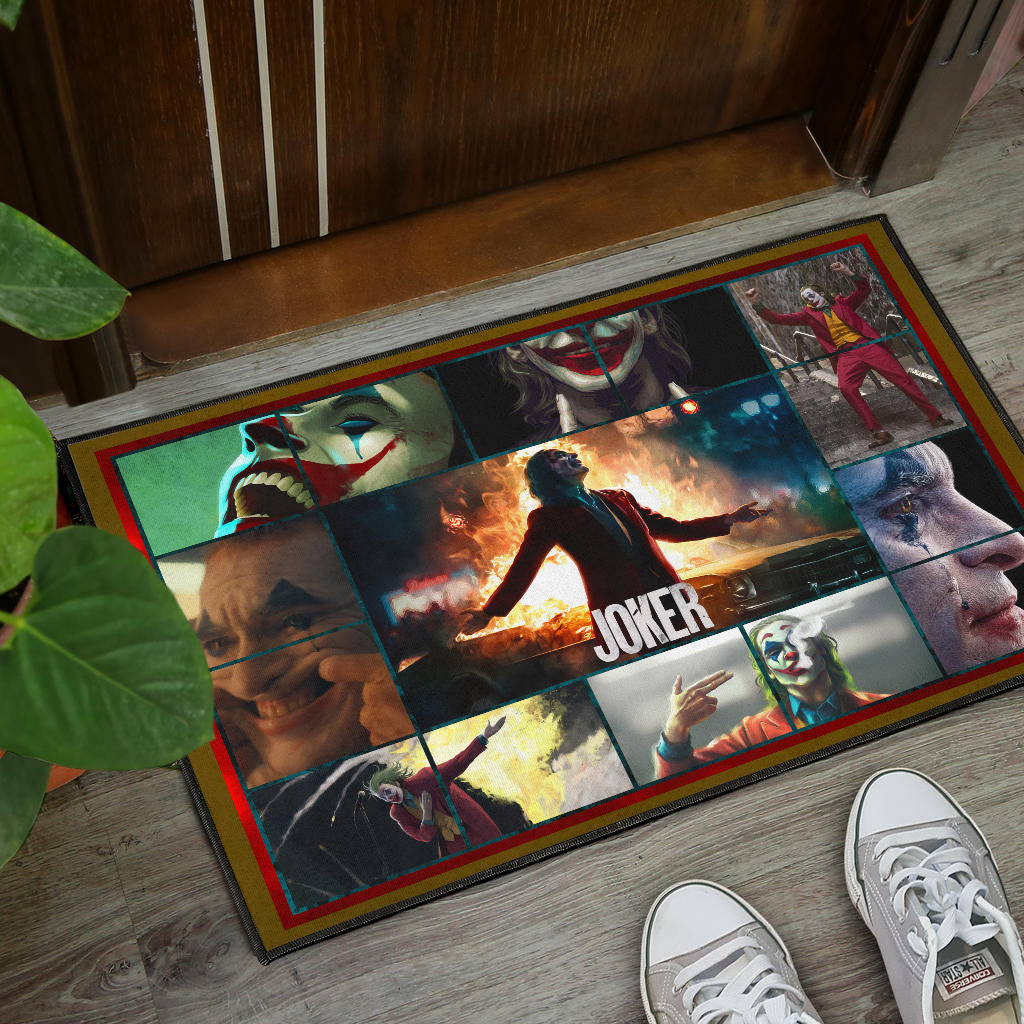 Joker The Clown Door Mat Movie Home Decor Custom For Fans NT030301