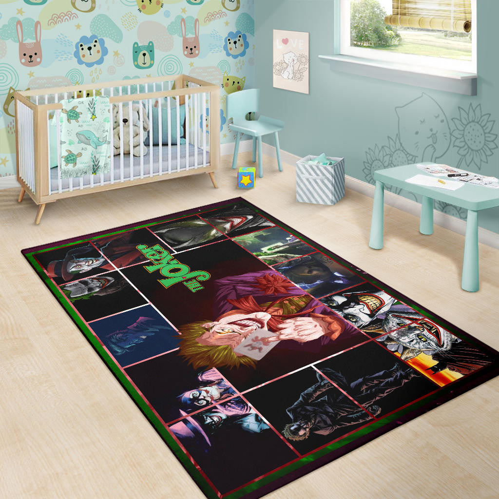Joker The Clown Area Rug Movie Home Decor Custom For Fans NT030902