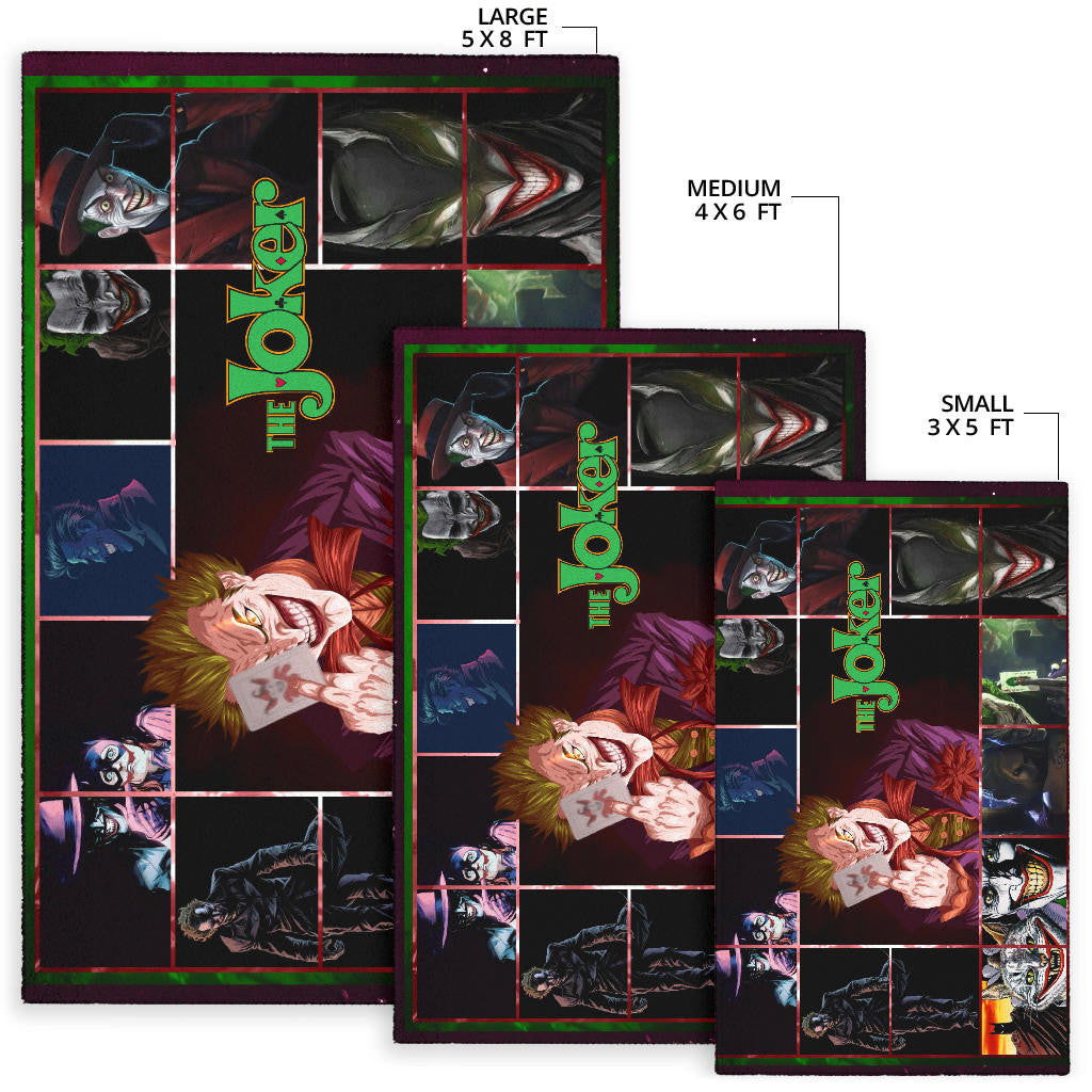 Joker The Clown Area Rug Movie Home Decor Custom For Fans NT030902