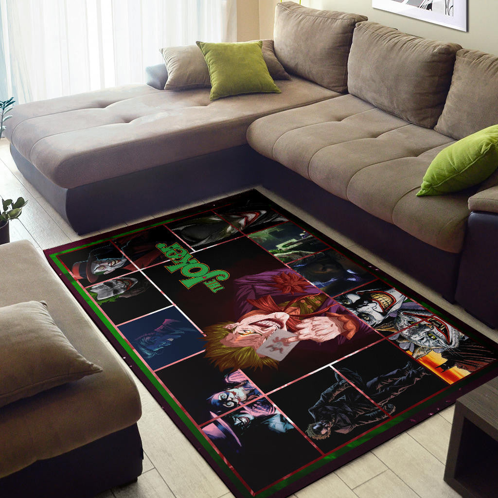 Joker The Clown Area Rug Movie Home Decor Custom For Fans NT030902