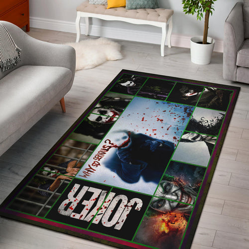 Joker The Clown Area Rug Movie Home Decor Custom For Fans NT030802