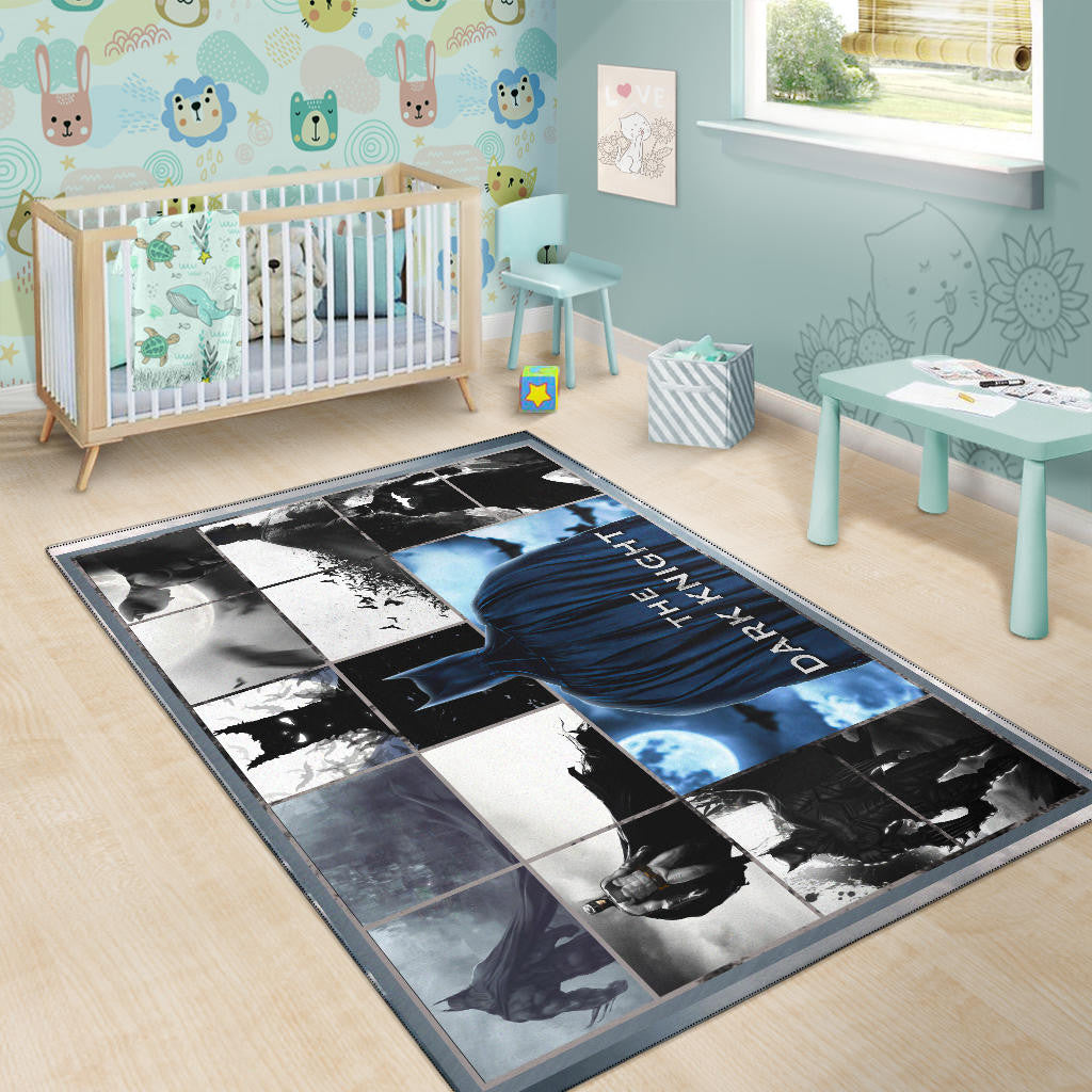 The Bat Man Dark Knight Area Rug Movie Home Decor Custom For Fans NT031402