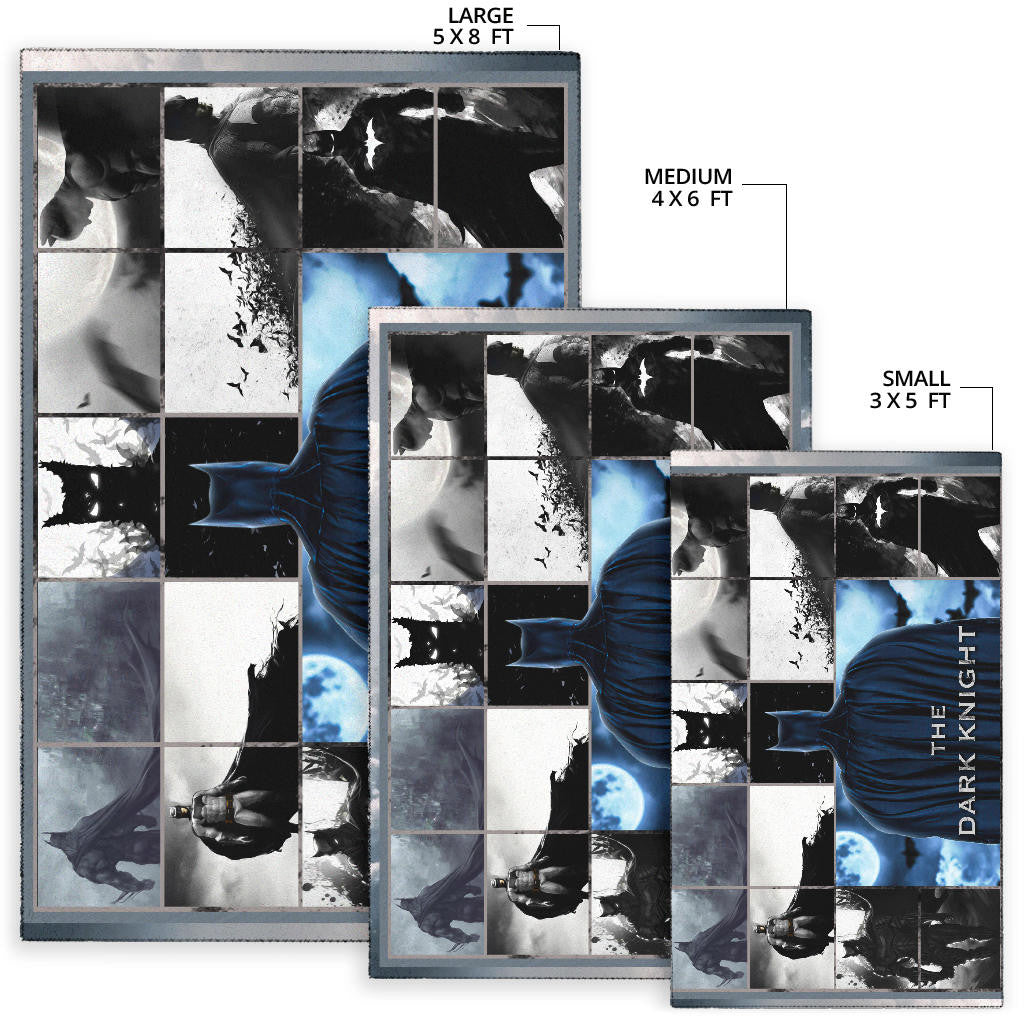 The Bat Man Dark Knight Area Rug Movie Home Decor Custom For Fans NT031402