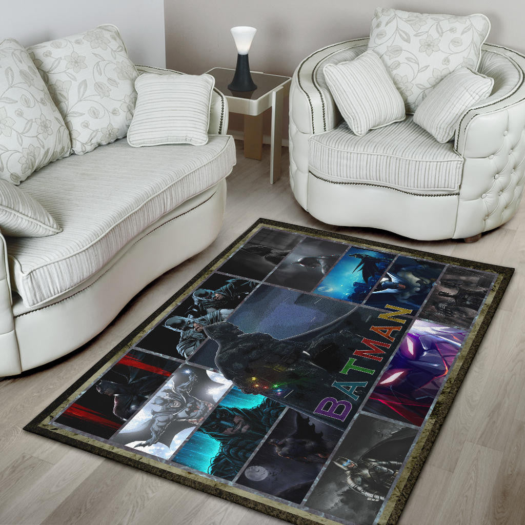 The Bat Man Area Rug Movie Home Decor Custom For Fans NT031602