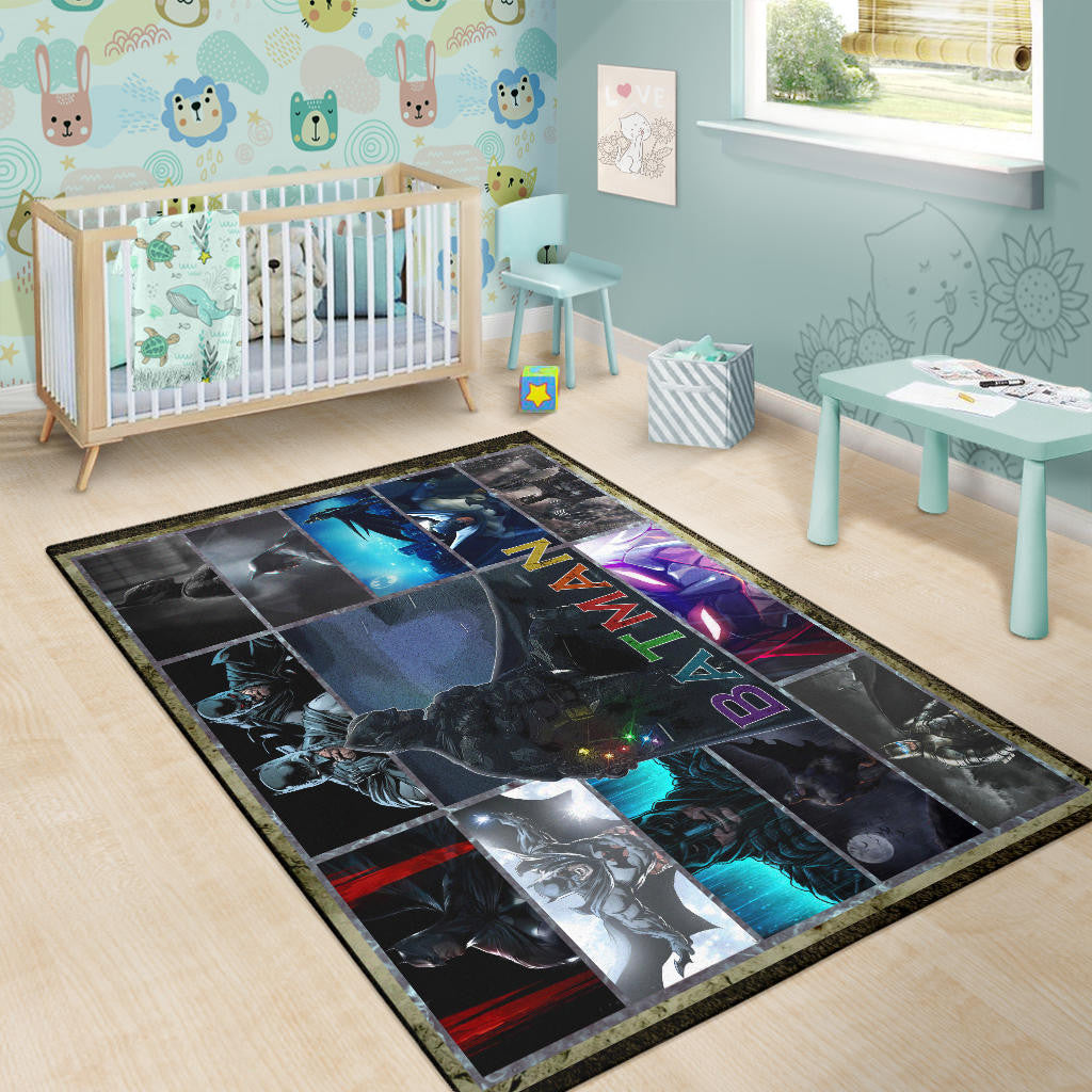 The Bat Man Area Rug Movie Home Decor Custom For Fans NT031602