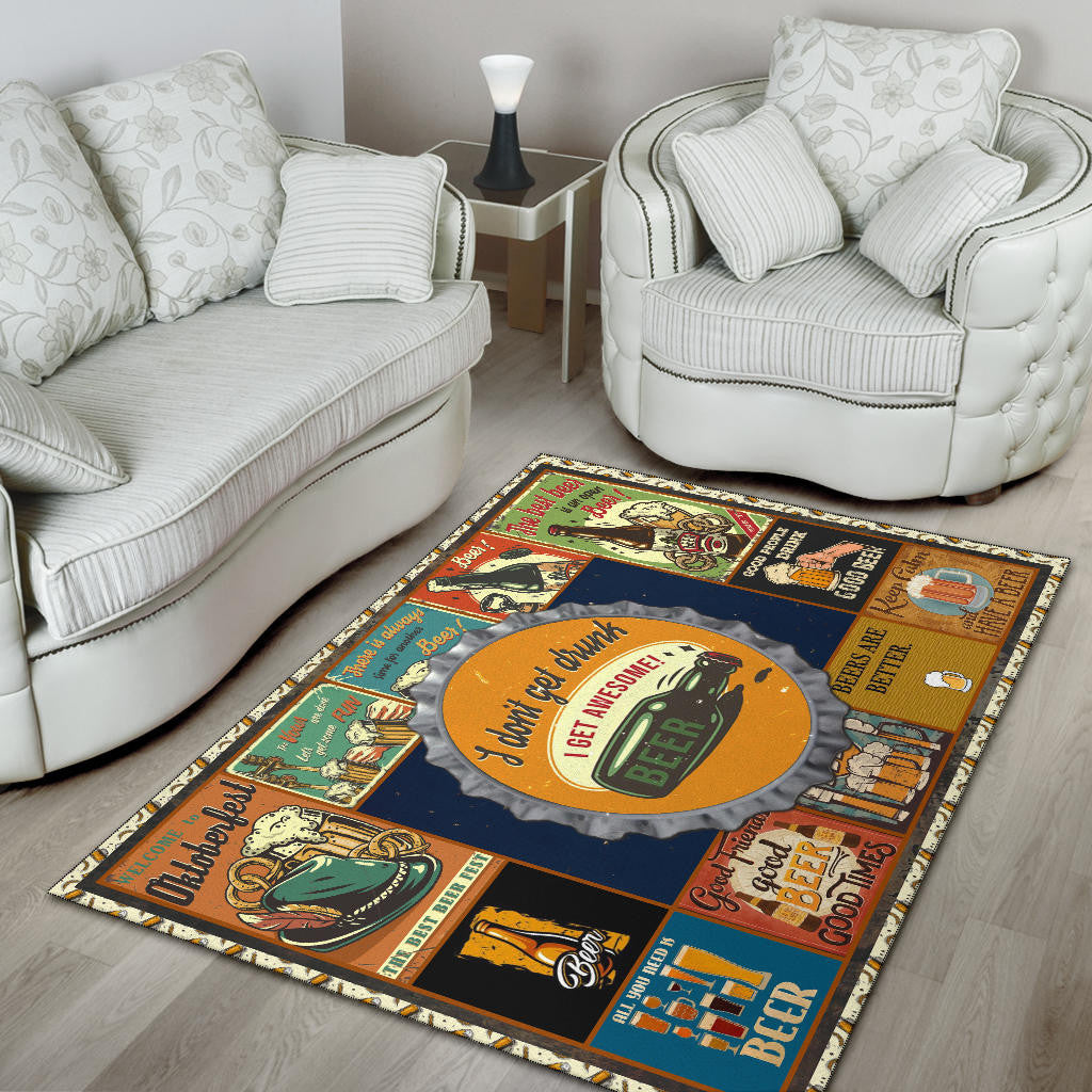 Drinking Beer Area Rug Hobby Home Decor Custom For Fans NT031801