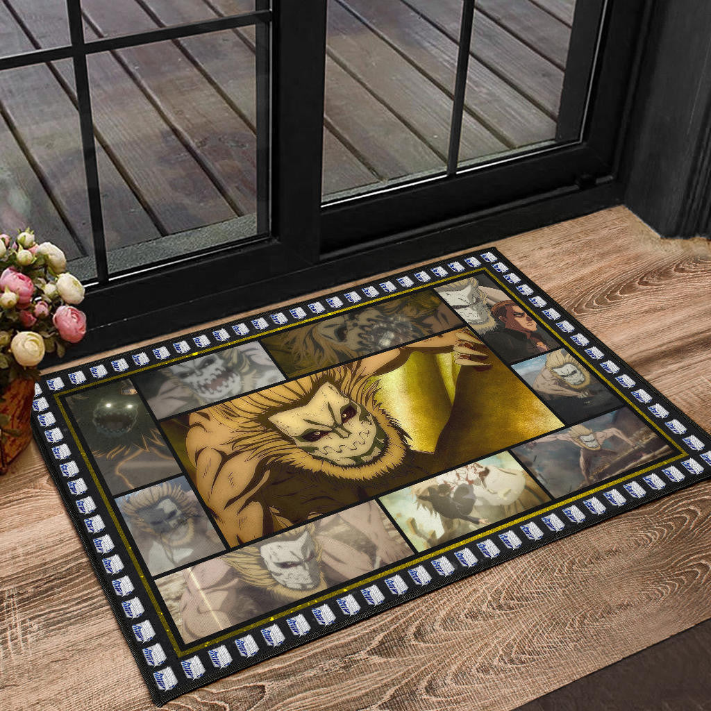 Jaw Titan Attack On Titan Door Mat Anime Home Decor Custom For Fans NA032801