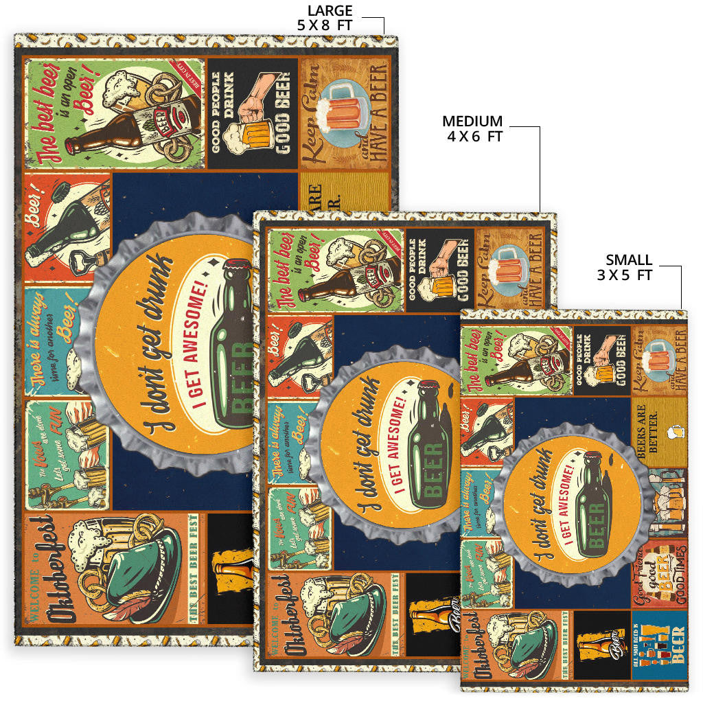 Drinking Beer Area Rug Hobby Home Decor Custom For Fans NT031801