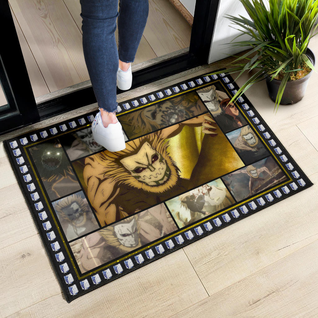 Jaw Titan Attack On Titan Door Mat Anime Home Decor Custom For Fans NA032801
