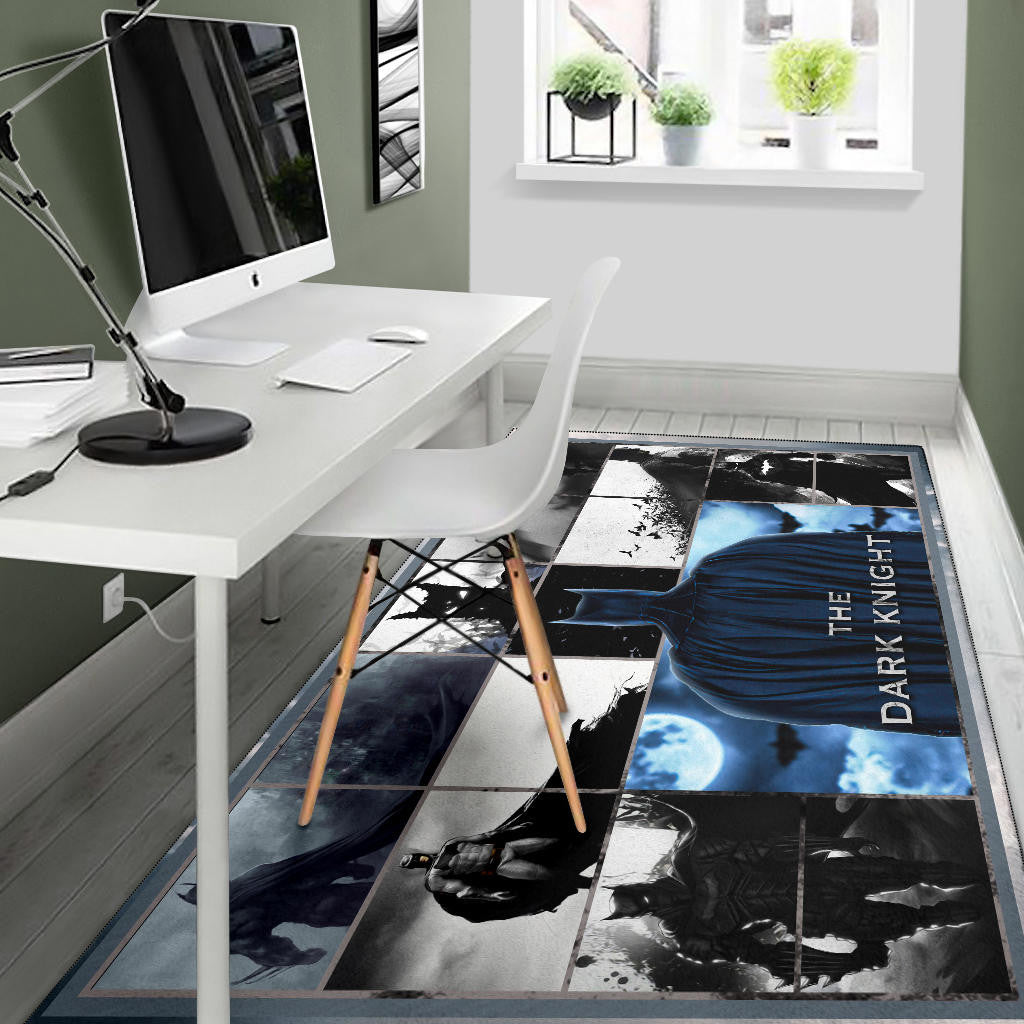 The Bat Man Dark Knight Area Rug Movie Home Decor Custom For Fans NT031402