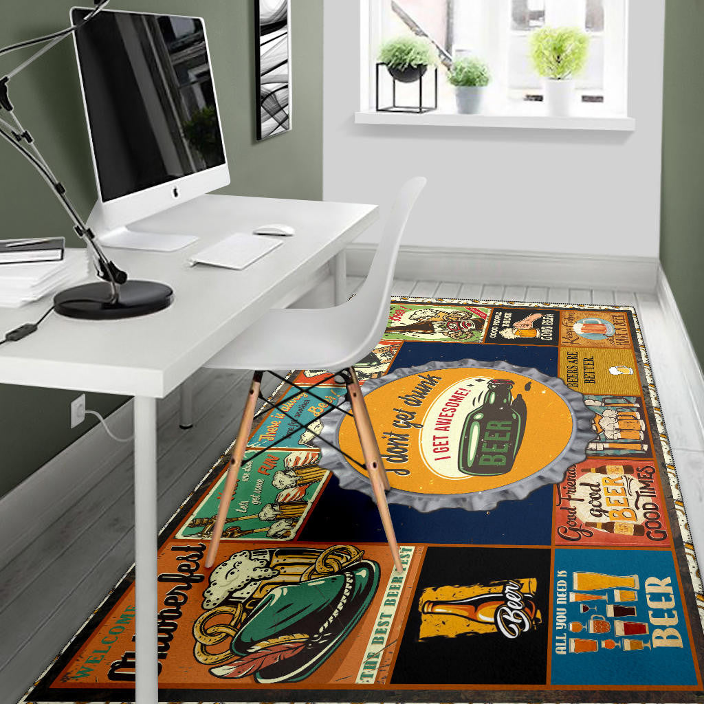 Drinking Beer Area Rug Hobby Home Decor Custom For Fans NT031801
