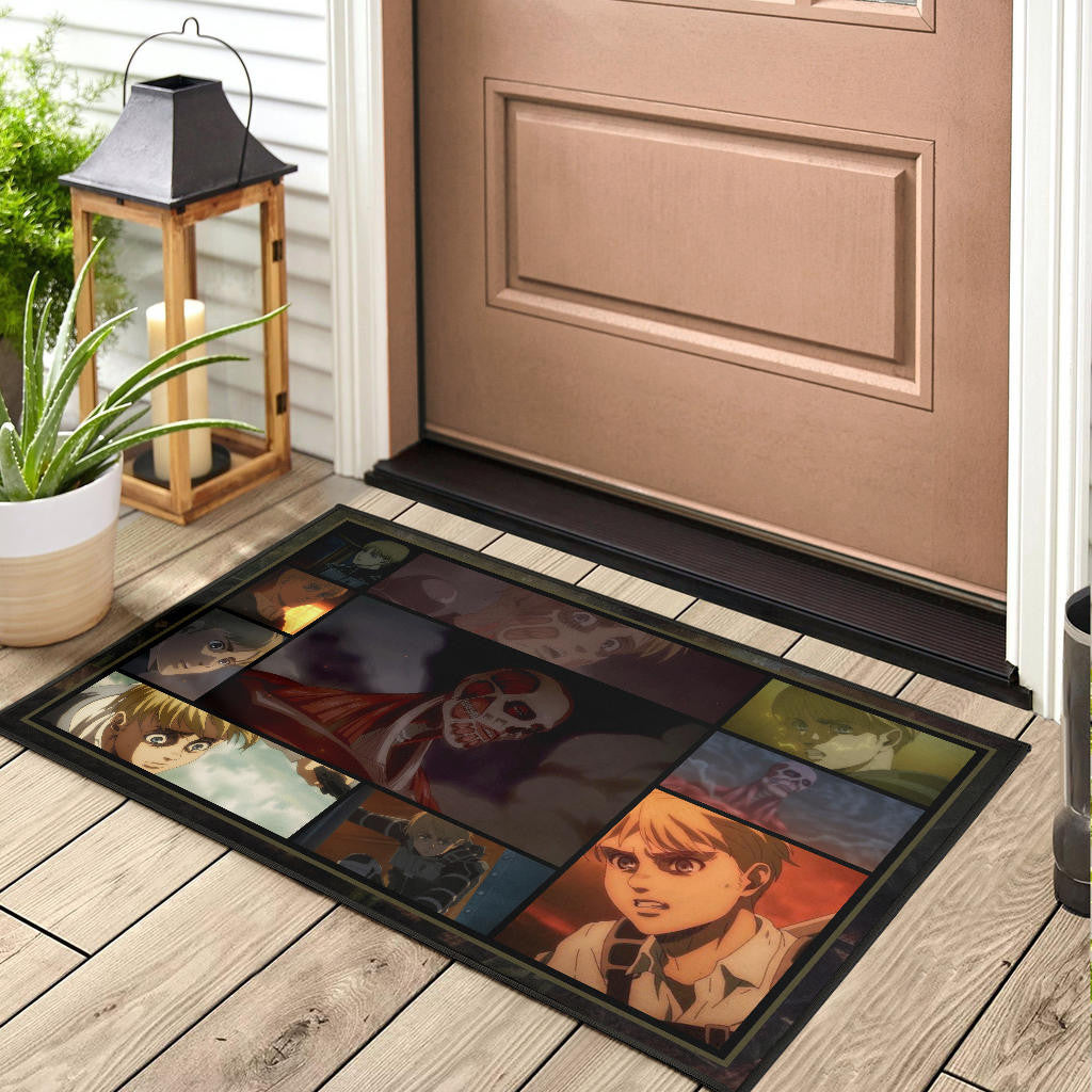 Armin Arlert Attack On Titan Door Mat Anime Home Decor Custom For Fans NA032101