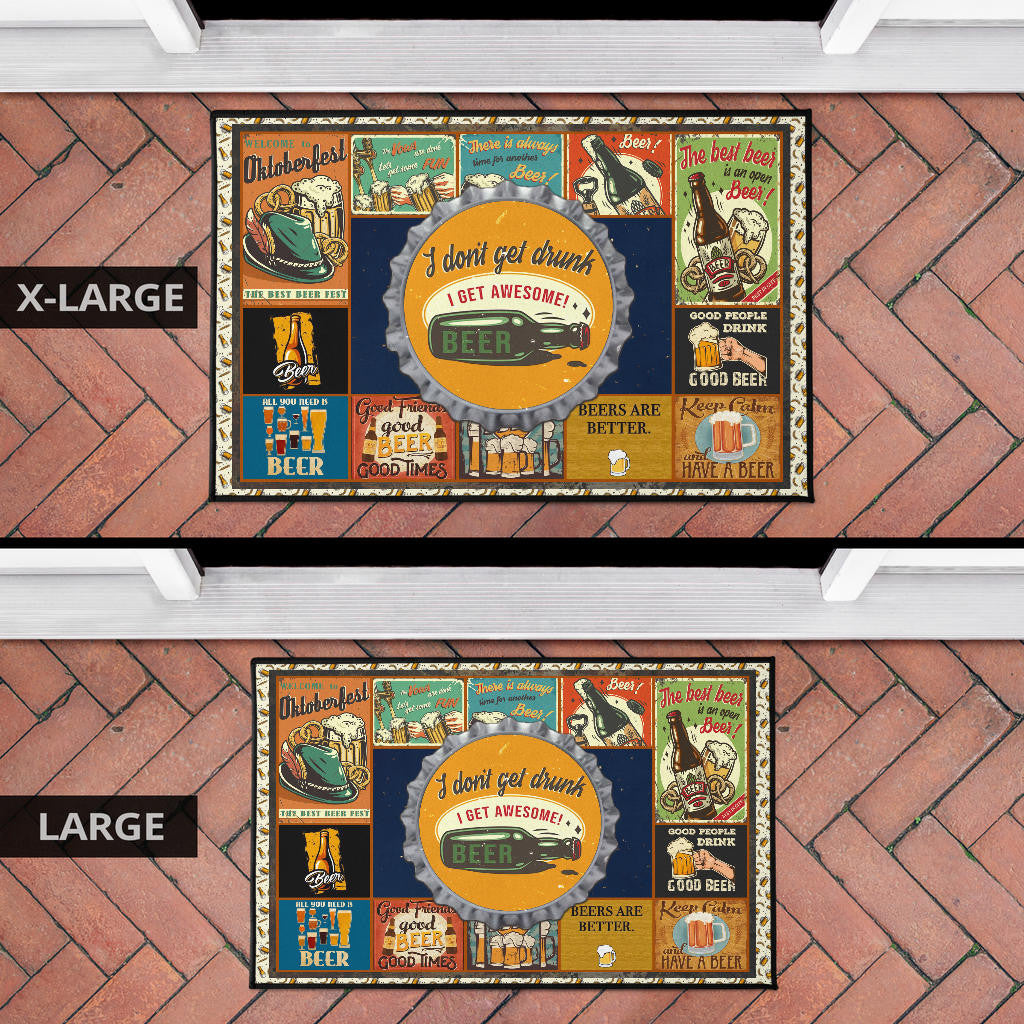 Drinking Beer Door Mat Hobby Home Decor Custom For Fans NT031801
